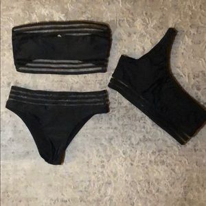 Bikini bottom and 2 tops